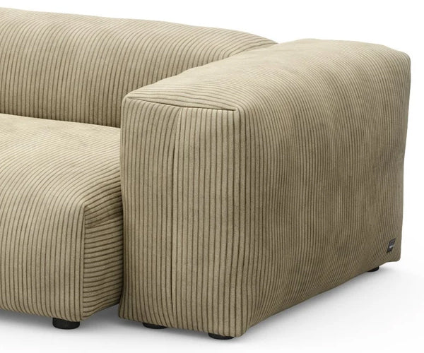 Vetsak Two Seat Sofa - 273x136,5 cm. - Cord Velours Khaki