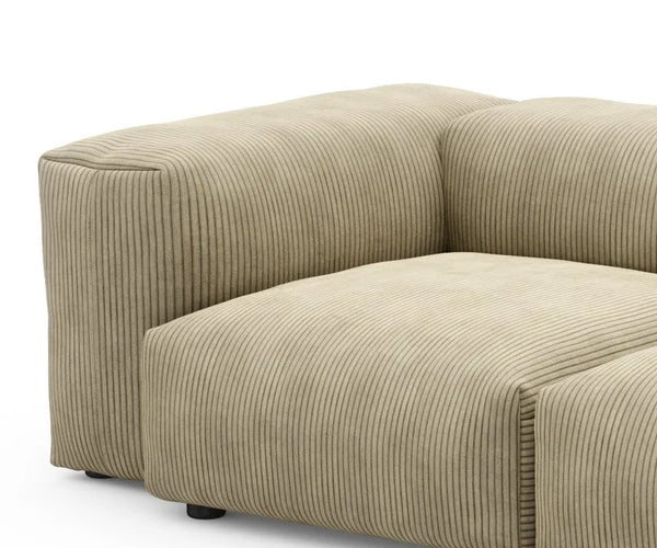 Vetsak Sofa - 231x115.5cm. - Cord Velours - Khaki