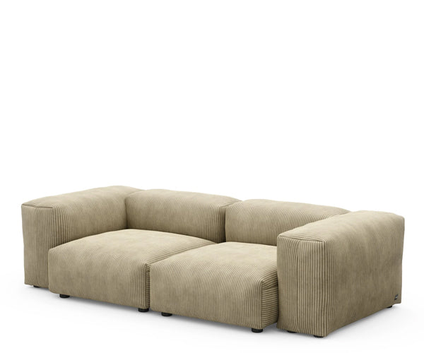 Vetsak Sofa - 231x115.5cm. - Cord Velours - Khaki