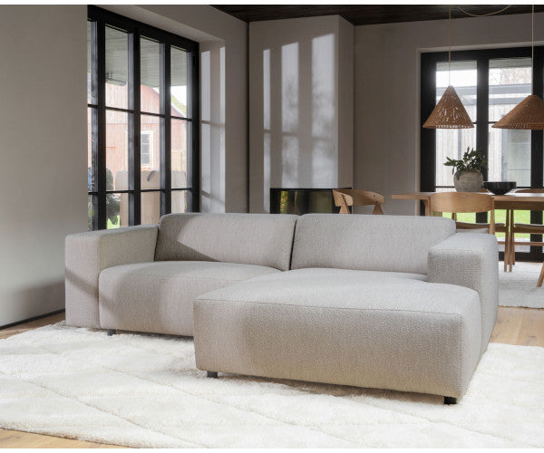 Rowico Home Willard sofa - Alice lys beige - højrevendt chaiselong - 234 cm