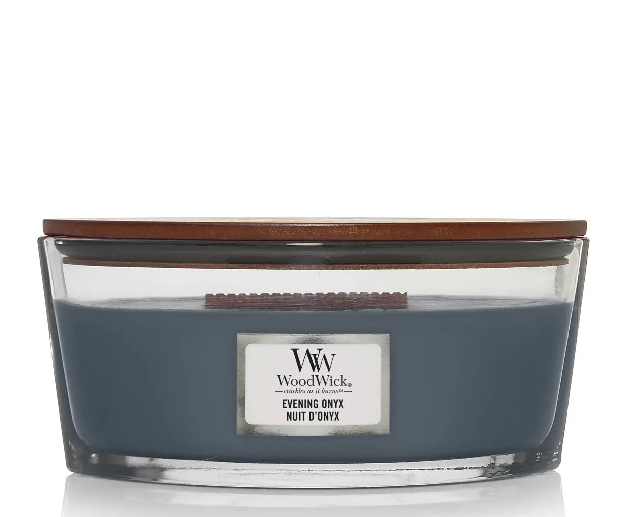 Woodwick Ellipse duftlys - evening onyx