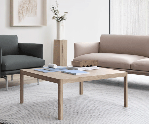 Muuto Workshop Coffee Table - Oak - 86x86 cm.