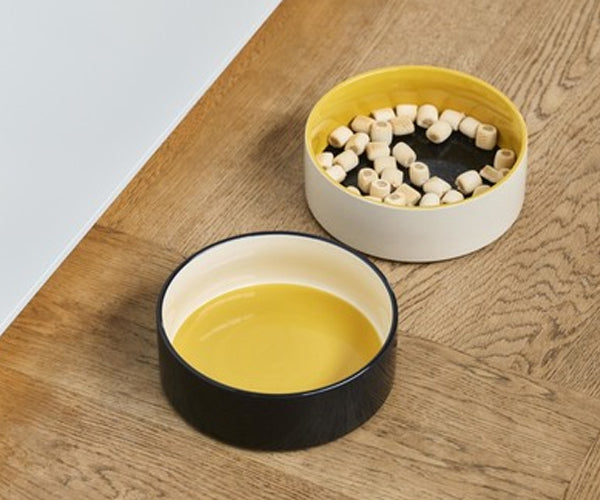 HAY Dogs Bowl - Large - Yellow-Blue