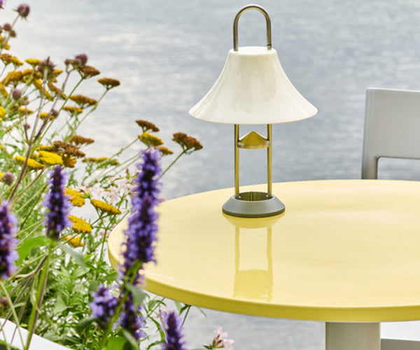 HAY Ceramic Table - Dia.90 - Bright Yellow